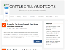 Tablet Screenshot of cattlecallauditions.com